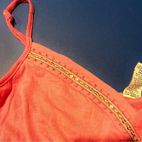 Y2K Self Esteem Pink Beaded Tank Top Size Large - Picture 8 of 11